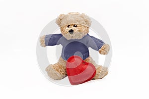 Teddy and heart