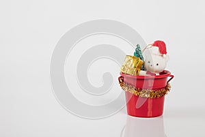 Teddybear in bucket