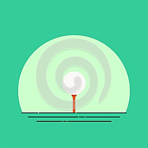 Tee and Golf Ball