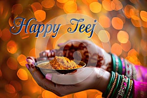 Teej Jubilation: happy teej - embrace the spirit of Teej with exuberant celebrations filled with music, dance and photo