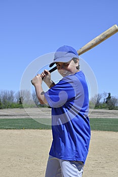 Teen baseball player