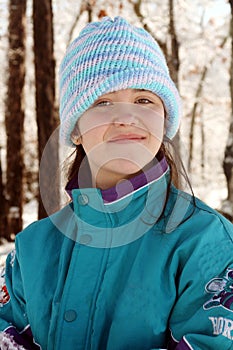 Teen in beanie hat