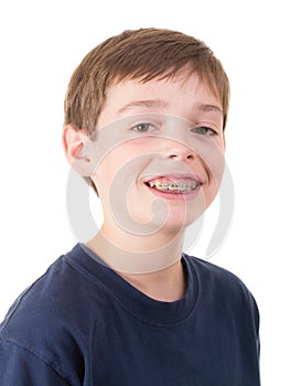 Teen Boy with Braces