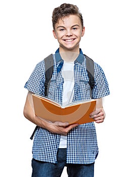 Teen boy student