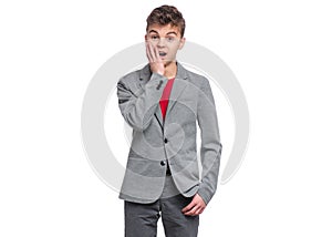 Teen boy in suit