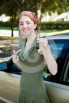 Teen Driver with Keys