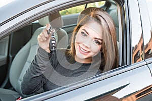 Teen Girl Driving Car