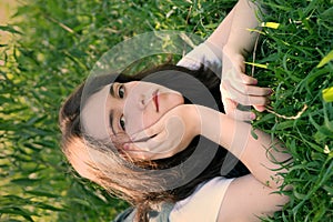 Teen girl in grass 2