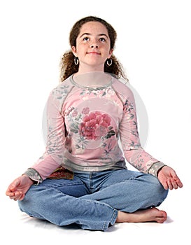 Teen Girl Meditating