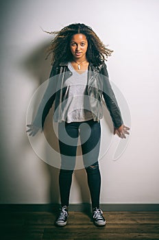 Teen Girl Portrait In Studio