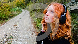 Teen Girl Posing Red Hair