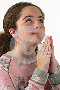 Teen Girl Praying