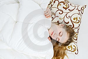 Teen girl sleeping