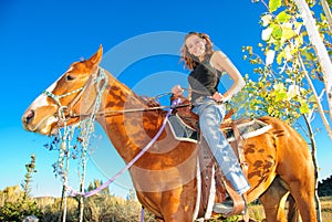 Teen and her horse