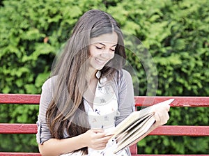 Teen Reading photo