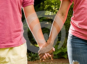 Teen romance -interracial couple