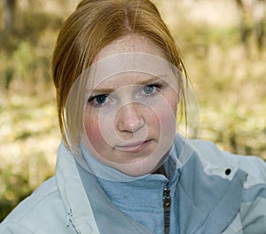 Teen with Rosy Cheeks