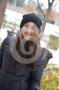 Teen in Snow