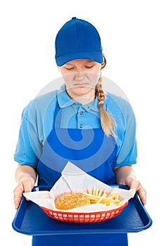 Teen Worker Disgusted by Fast Food