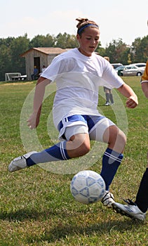 Teen Youth Soccer Action