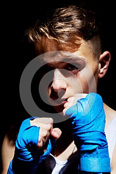 The teenage boxer.