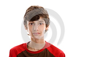 Teenage boy with gifts photo