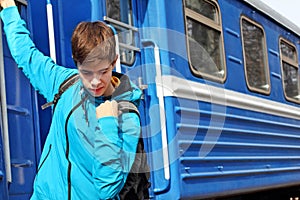 Teenage Boy Traveler photo
