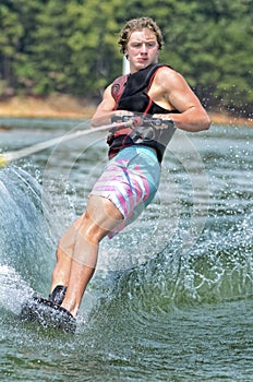 Teenage Boy on Trick Ski