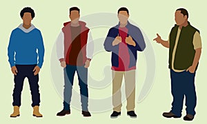 Black Teen Boys Wearing Coats or Jackets photo