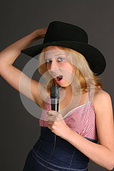 Teenage Country Western Singer