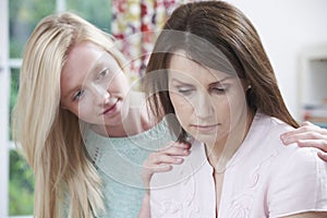 Teenage Daughter Worried About Unhappy Mother