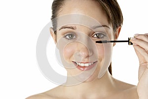 Teenage Girl Applying Make Up