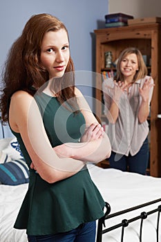 Teenage Girl Arguing With Mother