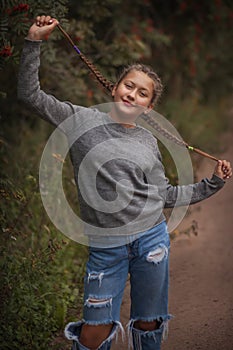 Teenage girl outdoor