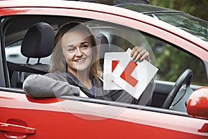 Teenage Girl Passing Driving Exam