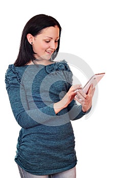 Teenage girl with tablet pc