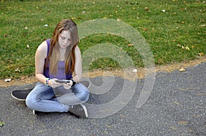Teenage Girl Texting