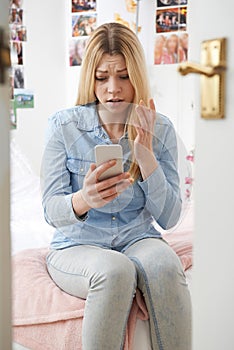 Teenage Girl Victim Of Bullying By Text Message