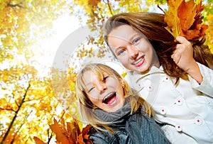 Teenage Girls Having Fun