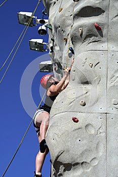 Teenage Rock climber