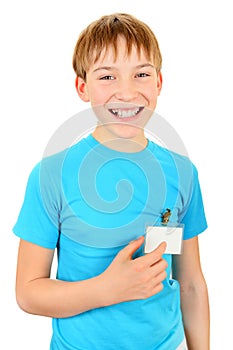 Teenager with a Badge