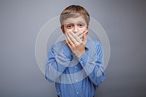 Teenager boy 10 years of European appearance brown