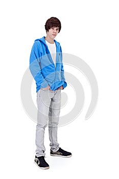 Teenager boy standing