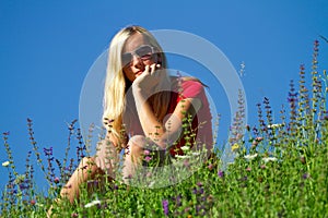 Teenager in countryside