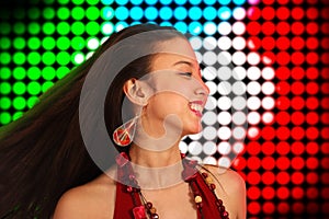 Teenager Dancing The Night Away At A Disco