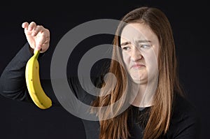 Teenager disgusted with bananna