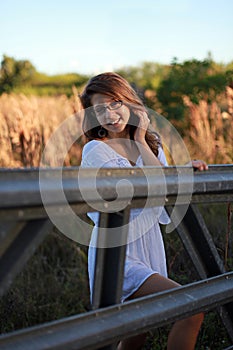 Teenager at farm