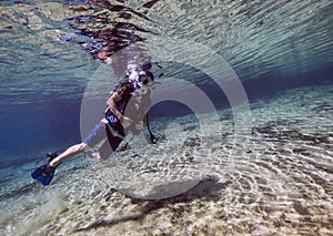 Teenager Finishes Dive - Morrison Springs