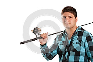 Teenager With a Fishing Pole