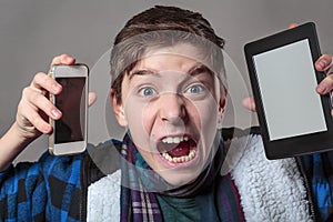 Teenager gets crazy with digital media